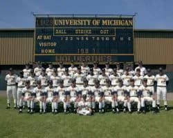 Mike Starr - 1987 University of Michigan Baseball Team