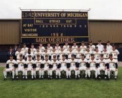 Mike Starr - 1988 University of Michigan Baseball Team