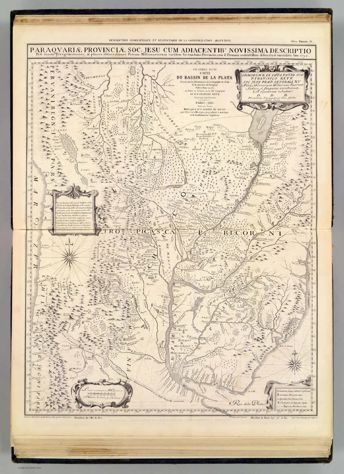 François Jacob - Paraquariae Provinciae Soc. Jesu cum adiacentib. novissima descriptio. Post iteratas peregrinationes, & plures observationes Patrum Missionariorum erusdem Soc. tum huius Provinciae, c