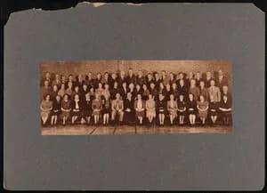 Doris F. Fisher - Members of the New Bedford High School faculty in 1939 in the school gymnasium, New Bedford, MA