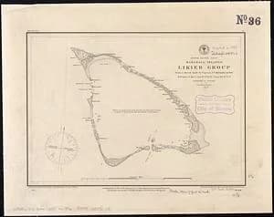 E. H. Carr - North Pacific Ocean, Marshall Islands, Likieb Group from a sketch made by Captain J.V. Melander in 1885