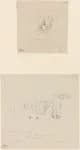 James Avery - Two trial sketches : A. Grande Rue, Dieppe ; B. An interior