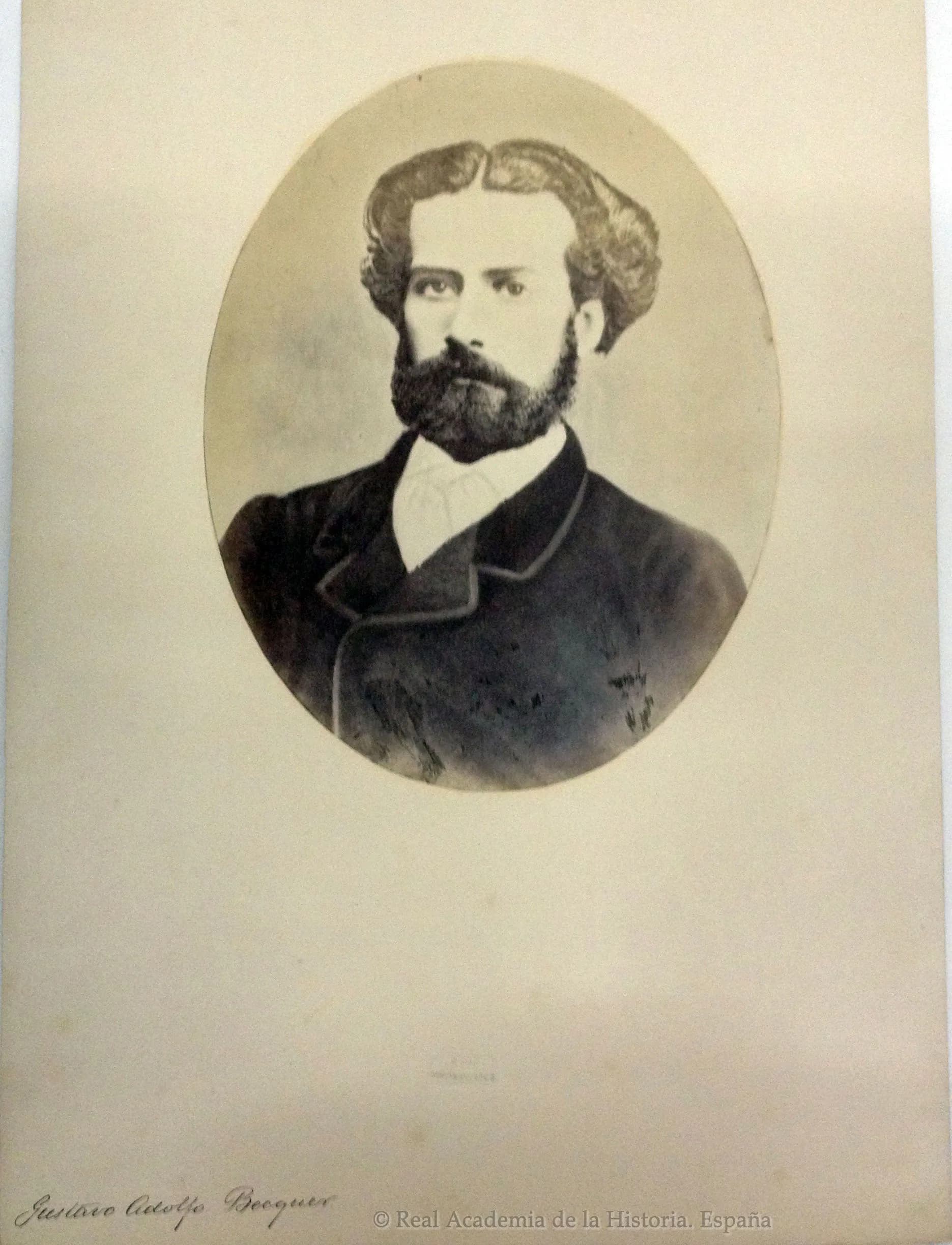 Gustavo Adolfo Bécquer - [Retrato de Gustavo Adolfo Bécquer] [Material gráfico no proyectable]