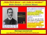 Otto Weininger - "Hüte Dich davor - ein Jude zu werden!" - Otto Weininger