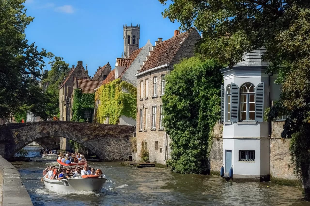 Baudouin I of Belgium — belgium, brugge, canal, boats, river, bridge, architecture, buildings, city, old, tourism, flanders, picturesque, romantic, historical, belgium, belgium, belgium, belgium, belgium