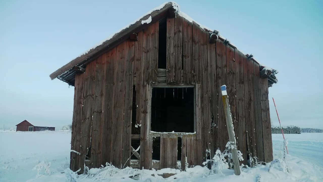 Dash Crofts — cottage, croft, barn, winter, nature, cold, snow, frozen