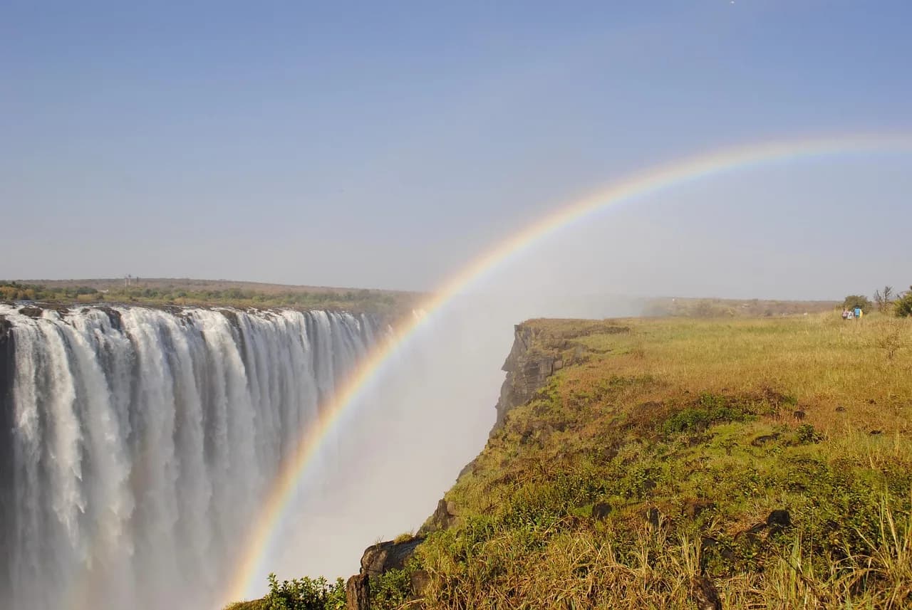 Tomás Luis de Victoria — victoria falls, waterfall, nature, zambezi, africa, zimbabwe, victoria case, rainbow