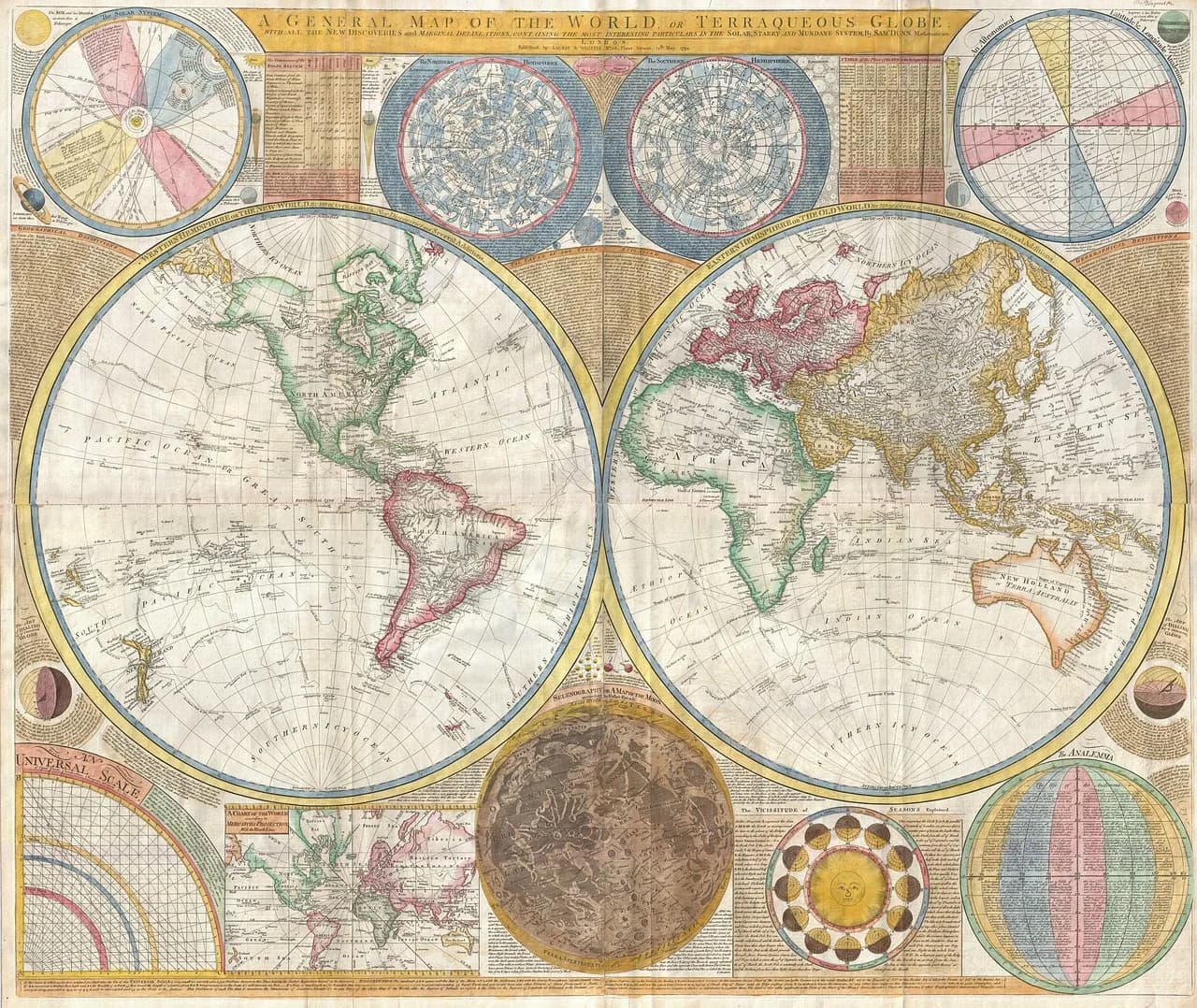 Clive Dunn — map of the world, continents, globe, global, map, historical, old, countries, international, drawn, samuel dunn, territories, amerkia, south america, africa, europe, globe, globe, globe, global, map, map, map, map, map, international, international