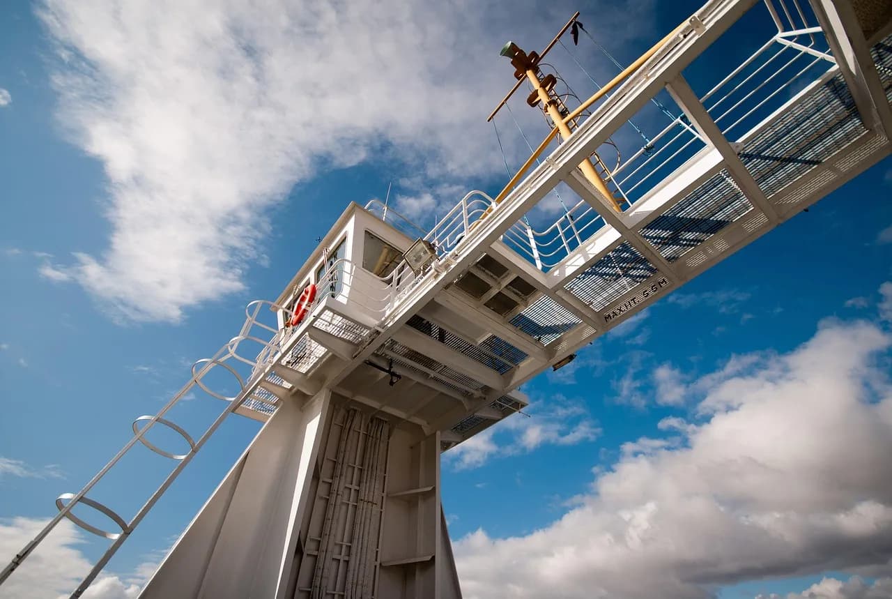 William Giauque — ferry, boat, metal, structure, engineering, fort william, nature, clouds, sky