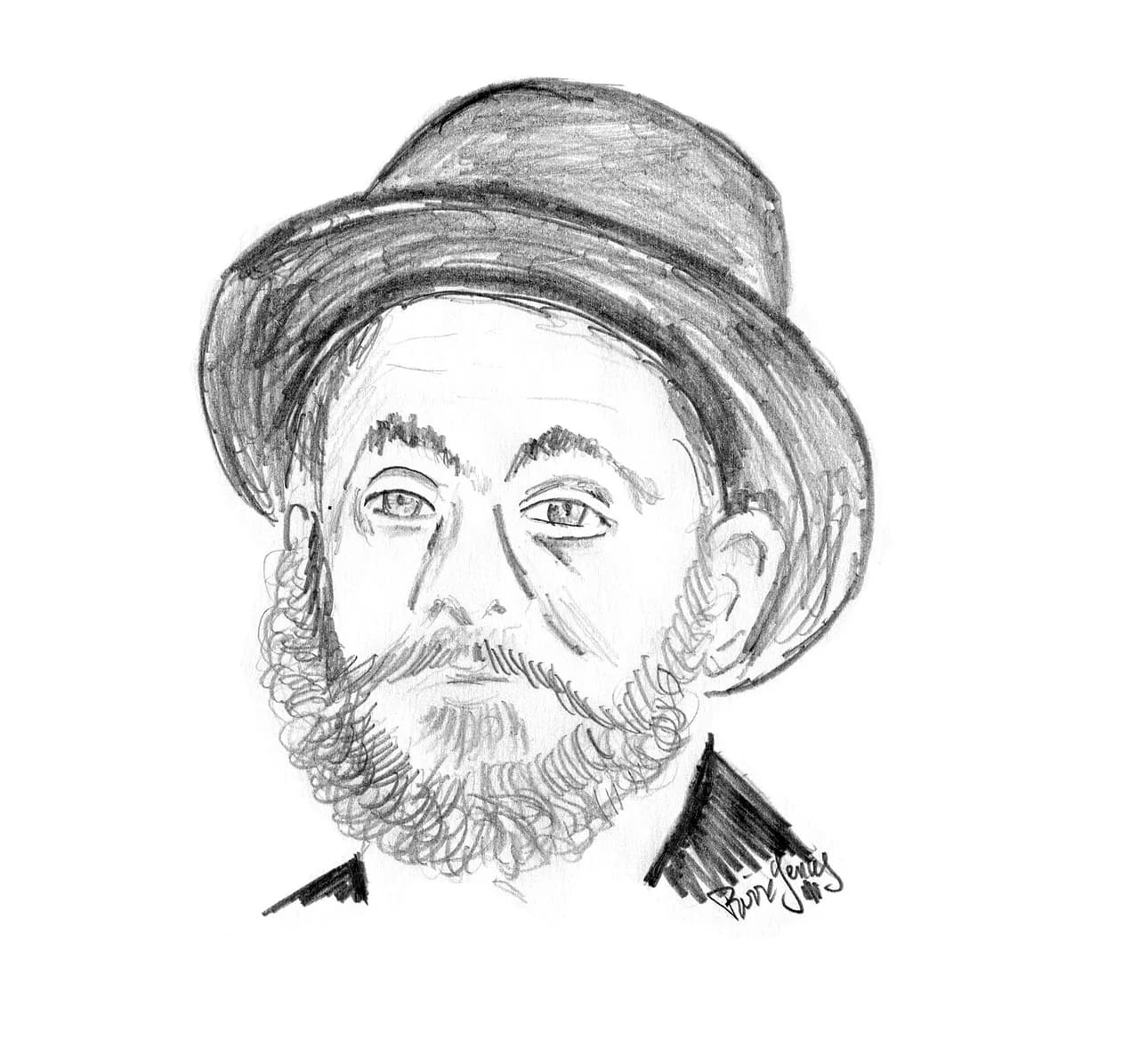 Auguste Beernaert — auguste perret, french, architect, drawing, painting, portrait, face, person
