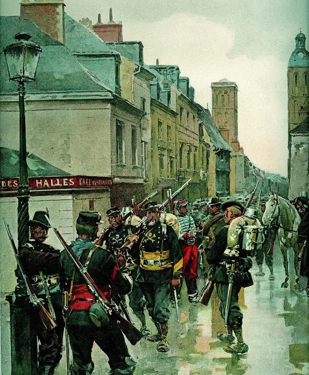 Franco Modigliani — franco-prussian war, towers, loire army, mobile, snipers, touraine, painting