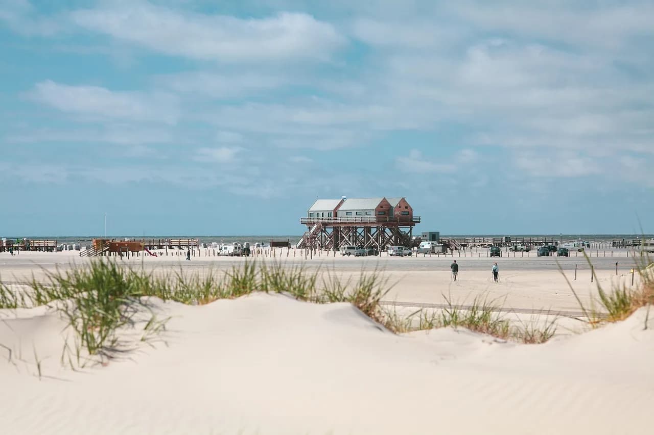 Peter Mansfield — beach, sand, sand dunes, vacations, north sea, sea, nature, st peter ording, mood, leisure time, windy