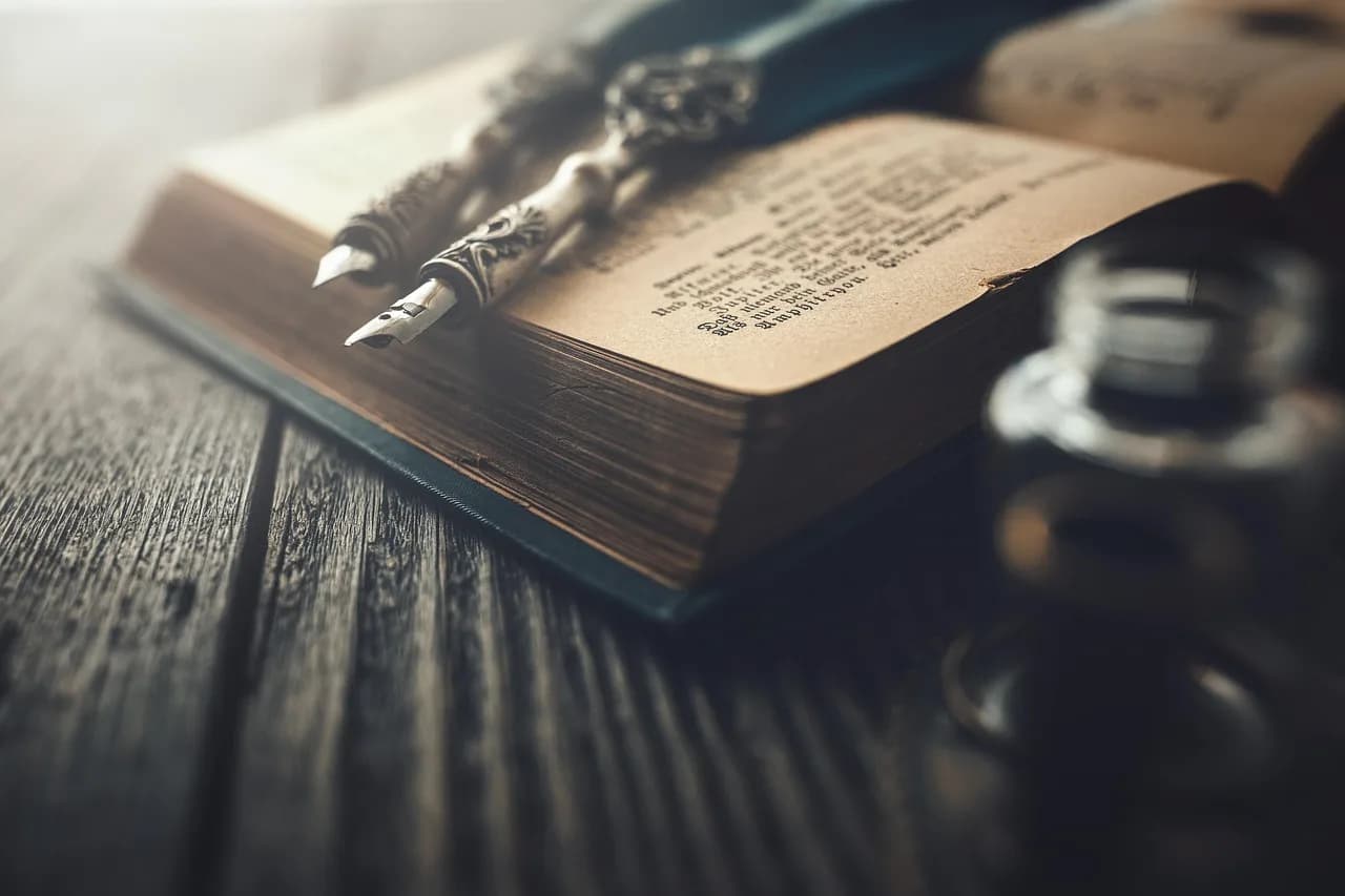 F. Sherwood Rowland — calligraphy, story, ink, feather, a book, vintage, old, wood, fairy tale, author, writer, diary, story, story, story, story, author, author, writer, writer, writer, writer, writer, diary