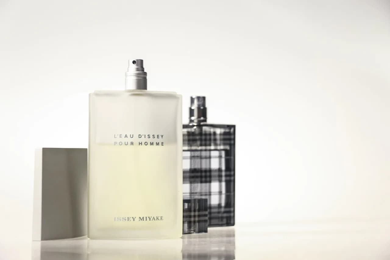 Jiro Miyake — perfume, still life, burberry, for men, issey miyake, bottle, products, white background, perfume, perfume, perfume, perfume, perfume, burberry, burberry, burberry