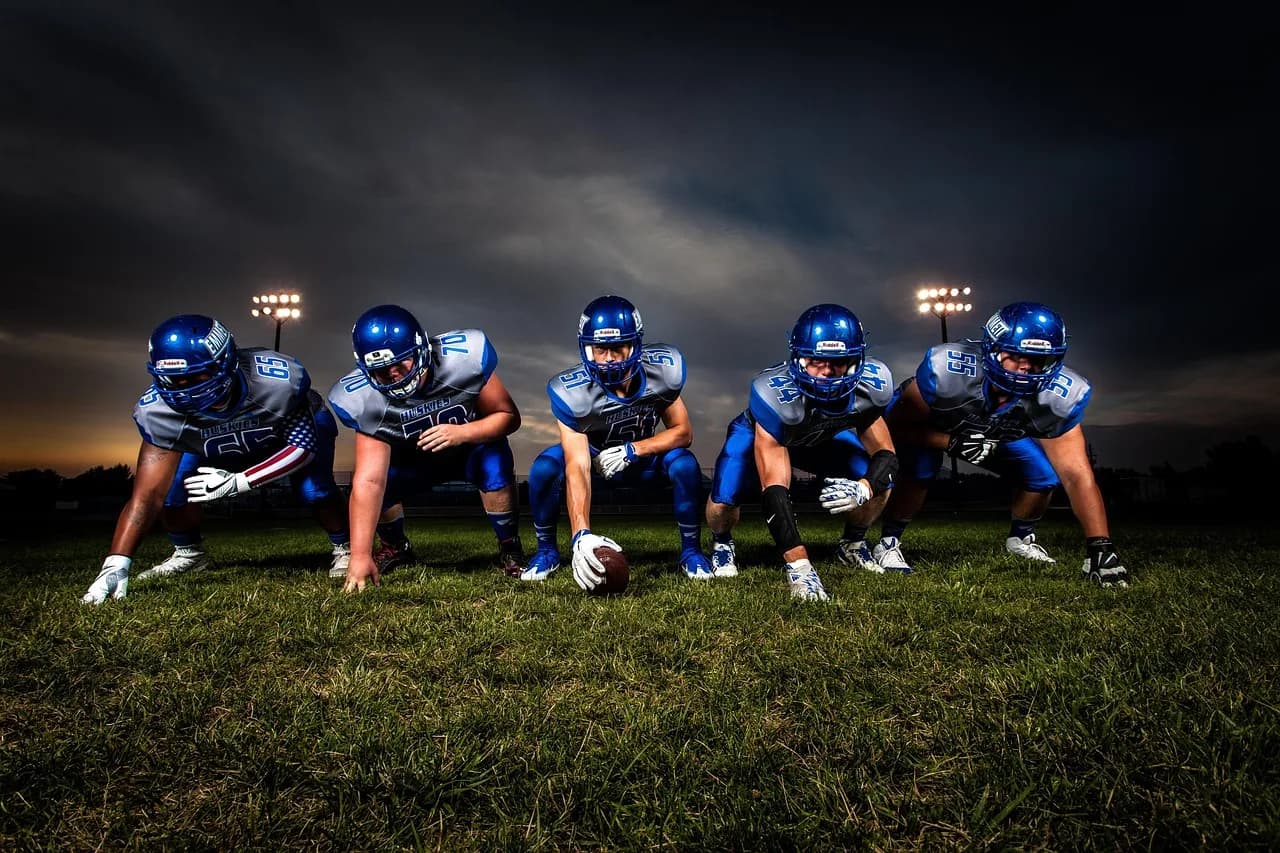 Tadao Onishi — athletes, american football, players, football team, football players, football field, team, ball, field, football, game, grass, helmets, nature, men, people, rugby, sport, stadium, uniforms