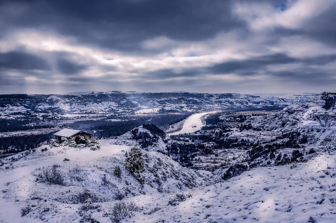 Theodore Schultz — theodore roosevelt national park, north dakota, badlands, national park, nature, snow, landscape, winter, north dakota, north dakota, north dakota, north dakota, north dakota