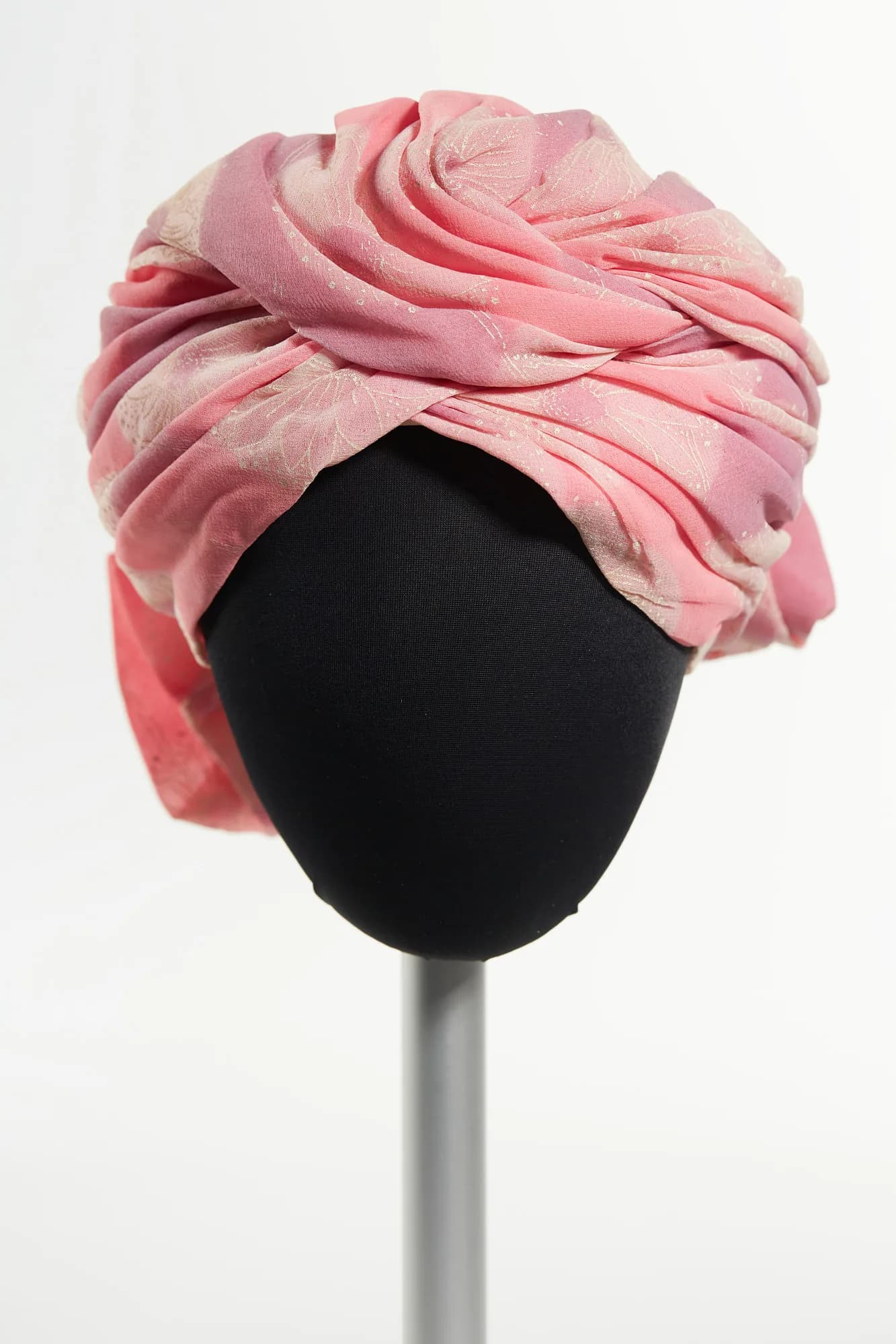 Christian Dior - Pink and purple turban-style hat by Dior