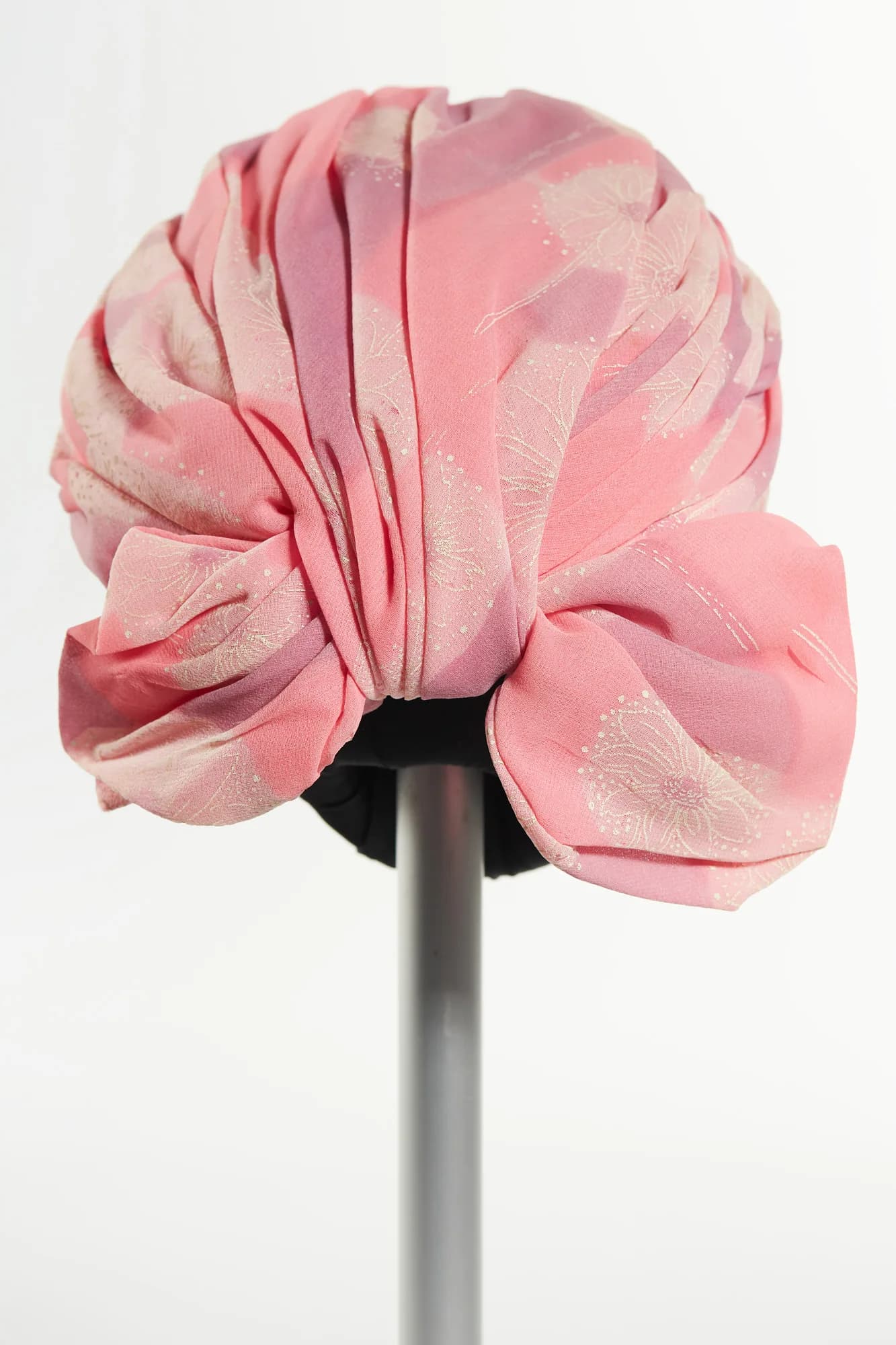 Christian Dior - Pink and purple turban-style hat by Dior