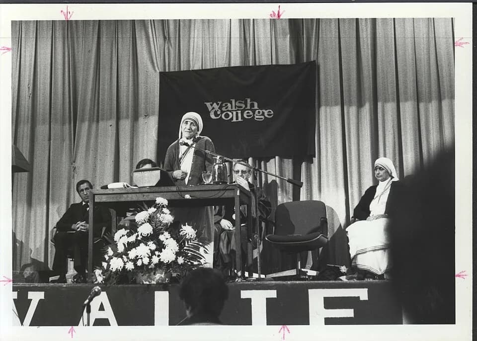 Mother Teresa - Mother Teresa visited Walsh in 1982.