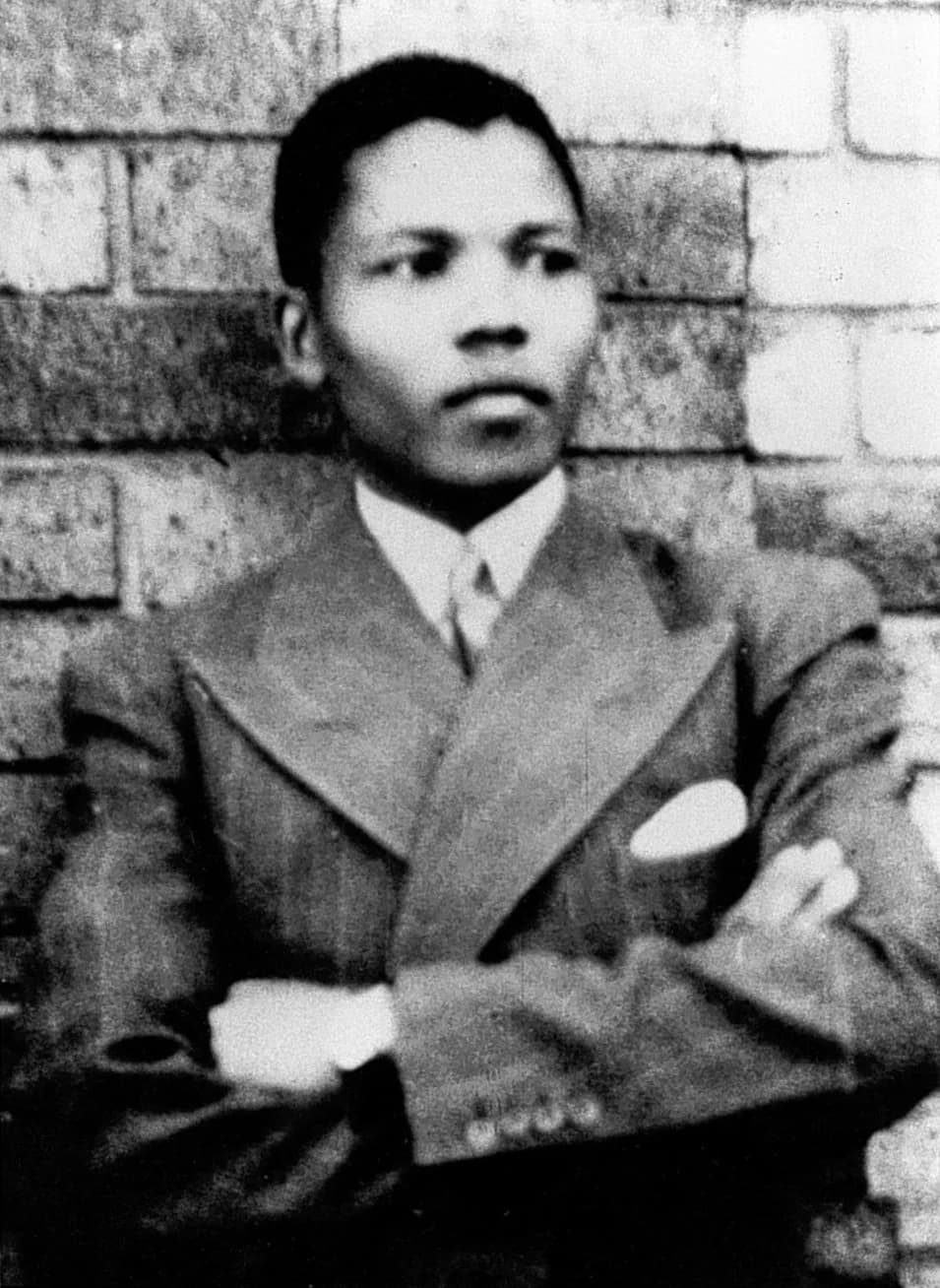 Nelson Mandela - Nelson Mandela in Umtata at the age of 19.