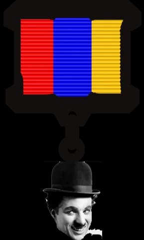 Charlie Chaplin - wiki medal for armenian wikipedia user