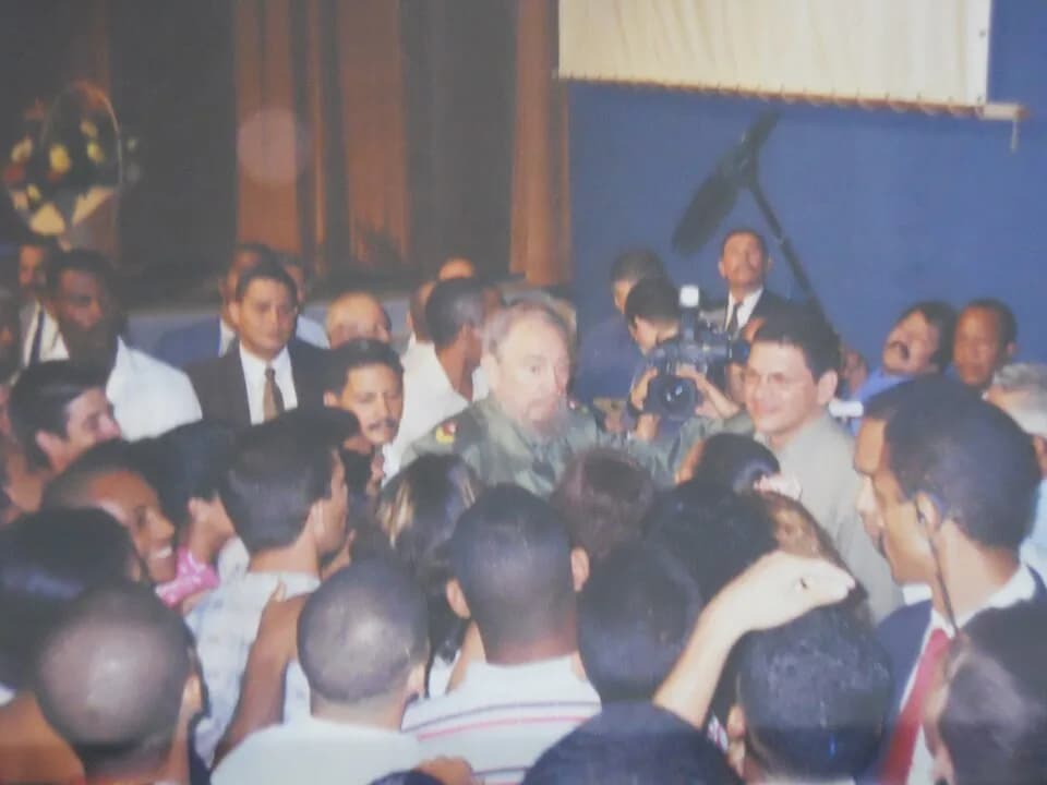 Fidel Castro - Foto tomada en un teatro de La Habana, entre 2002 y 2004