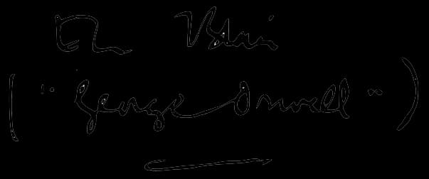 George Orwell - George Orwell's signature.