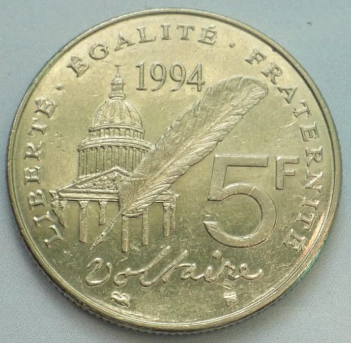 Voltaire Voltaire - 5 Franc 1989