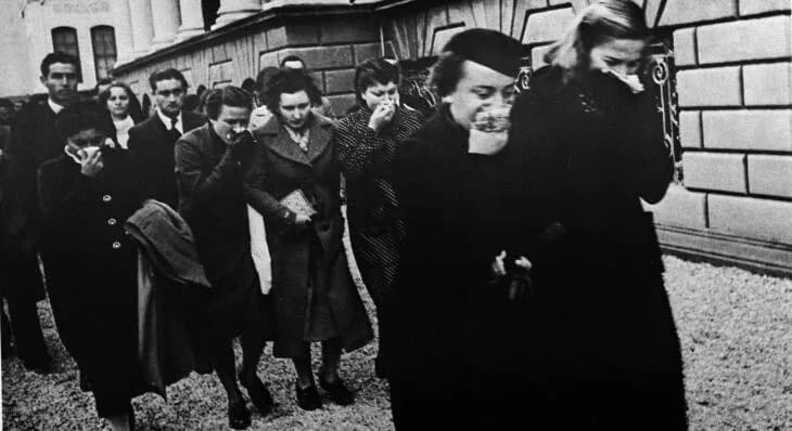 Mustafa Kemal Atatürk - Turks grieve upon hearing of the death of Mustafa Kemal Atatürk, the first president of the Republic of Turkey.