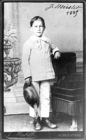Louis Pasteur - Joseph Meister in 1885, allegedly the first person to be vaccinated against rabies