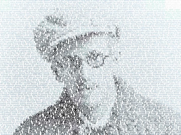 James Joyce - James Joyce, textorized with an excerpt from Ulysses