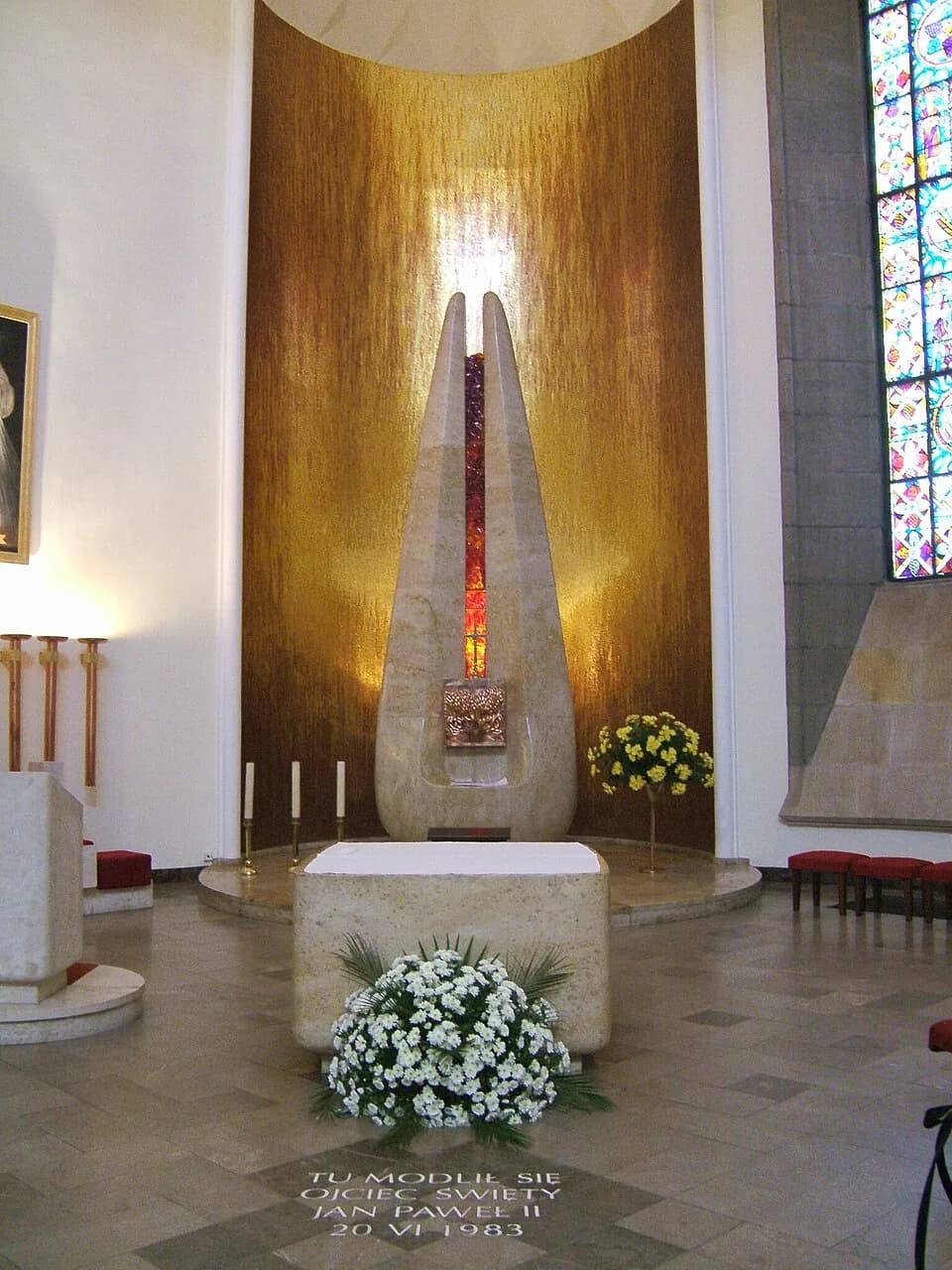 Benedict XVI - The mosaic in the cathedral of Katowice was donated by the then Cardinal Ratzinger, now Pope Benedict XVI.