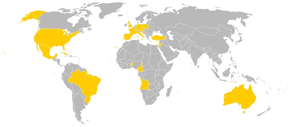 Benedict XVI - Foreign trips of Benedict XVI.png