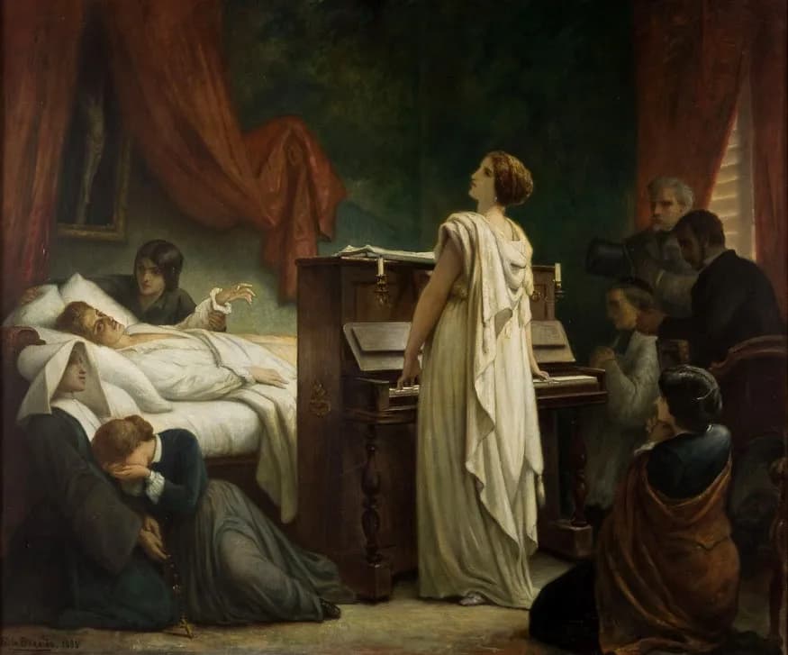 Frédéric Chopin - Death of Chopin by Félix-Joseph Barrias (1885).jpg