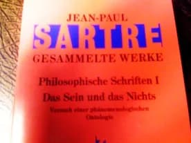 Jean-Paul Sartre - Cover Das Sein und das Nichts