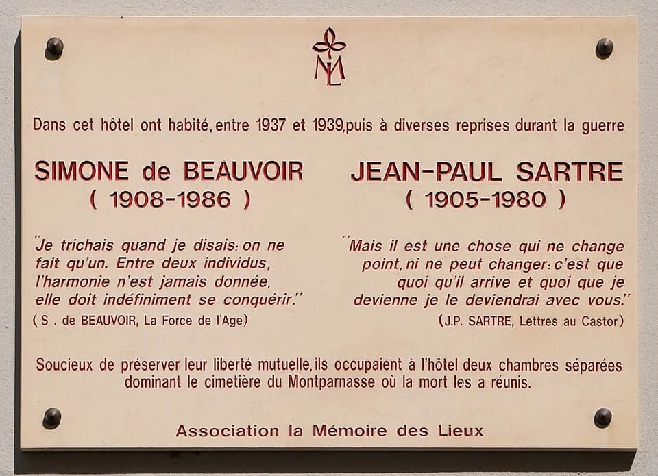 Jean-Paul Sartre - Read about them here: 
en.wikipedia.org/wiki/Simone_de_Beauvoir

en.wikipedia.org/wiki/Jean-Paul_Sartre