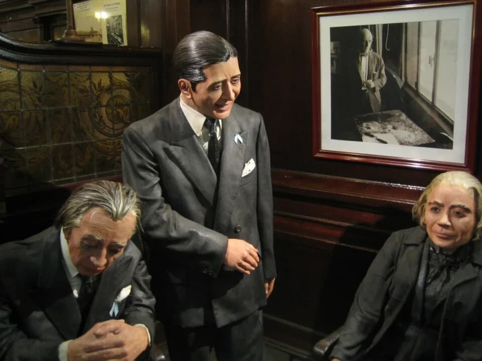 Jorge Luis Borges - Tortoni Cafe - Buenos Aires - Argentina.