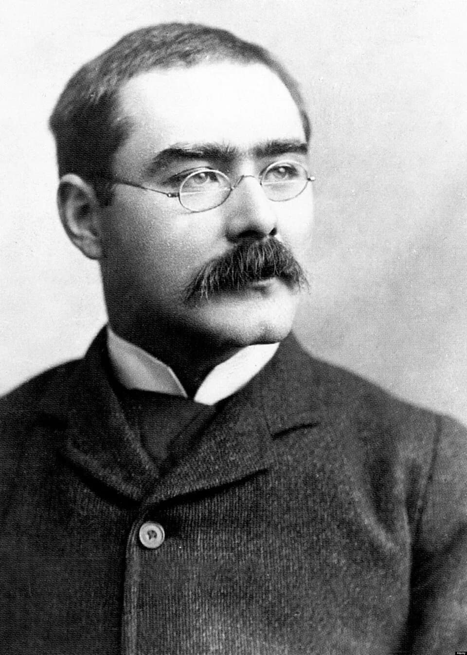 Rudyard Kipling - Portrait of Rudyard Kipling from the biography Rudyard Kipling by John Palmer