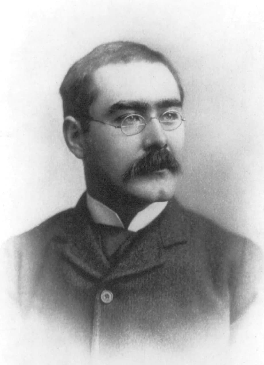 Rudyard Kipling - Kipling, Rudyard, 1865-1936, head-and-shoulders portrait, facing right