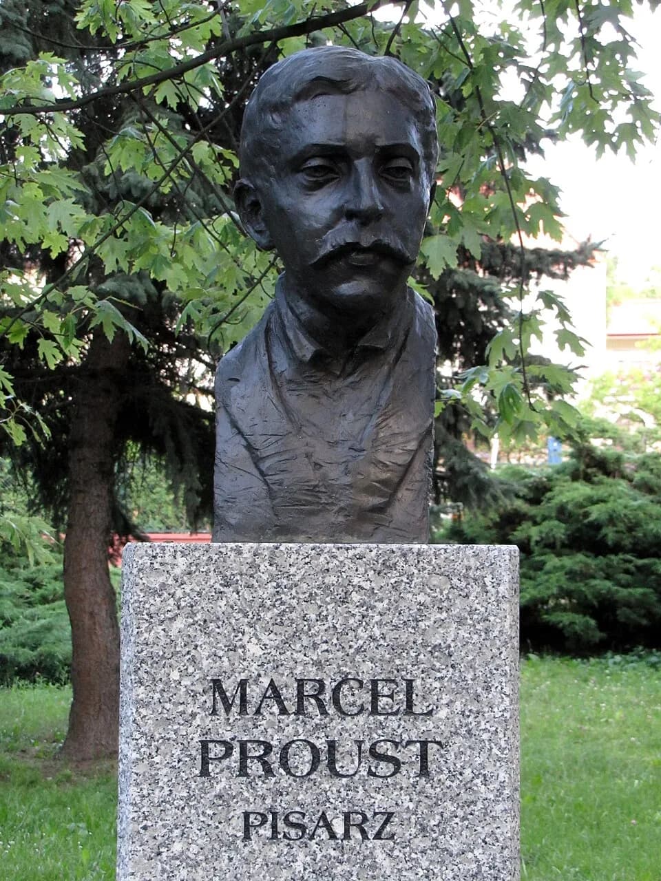 Marcel Proust - Bust of Marcel Proust in Celebrity Alley in Kielce (Poland)