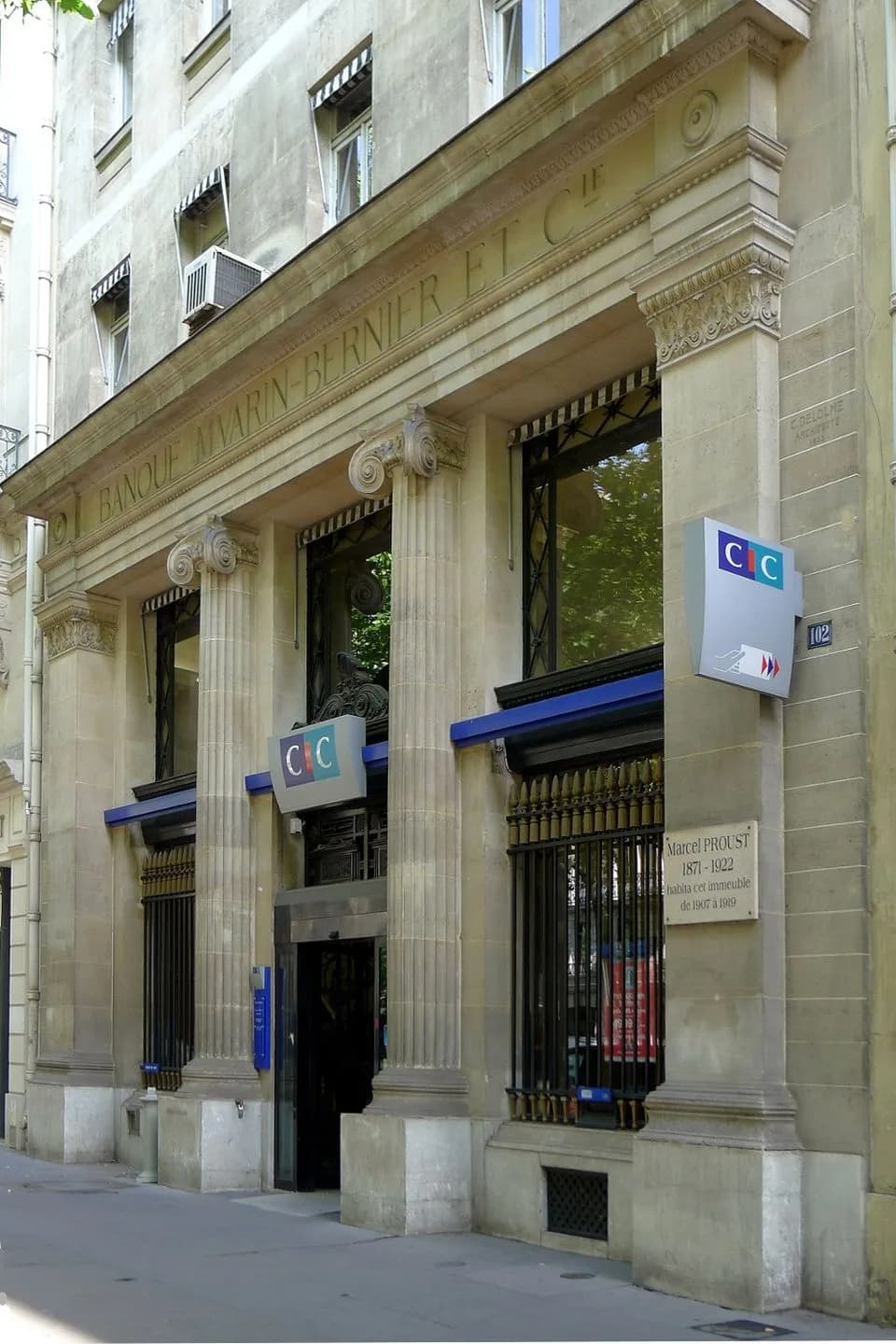 Marcel Proust - Haussmann boulevard (n°102) - Paris.