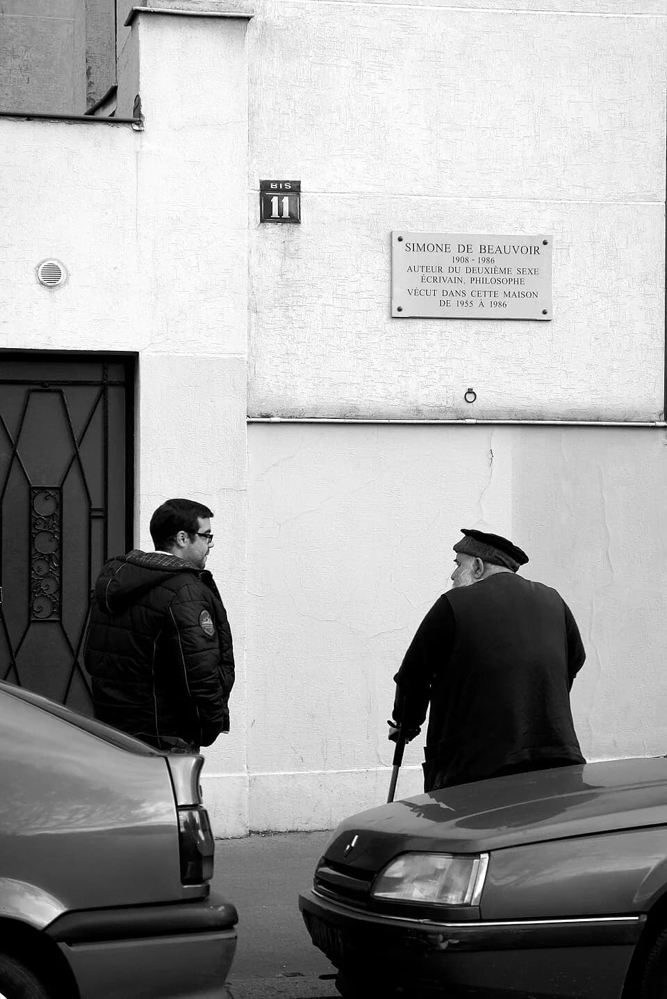 Simone de Beauvoir - rue Victor Schoelcher, Paris XIV