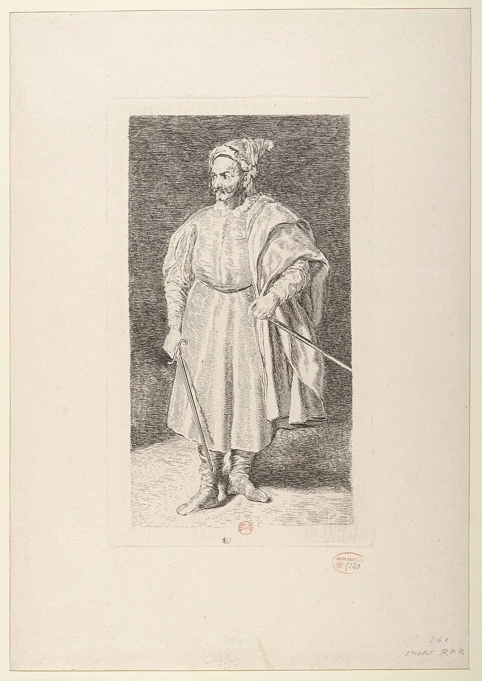 Francisco Goya - Sujet : Portraits -- 1701-1788
Référence bibliographique : Delteil, 13
Référence bibliographique : Harris, 12.I.1

Langue : sans contenu linguistique