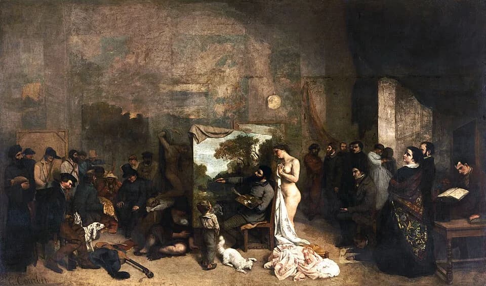 Charles Baudelaire - Courbet LAtelier du peintre.jpg