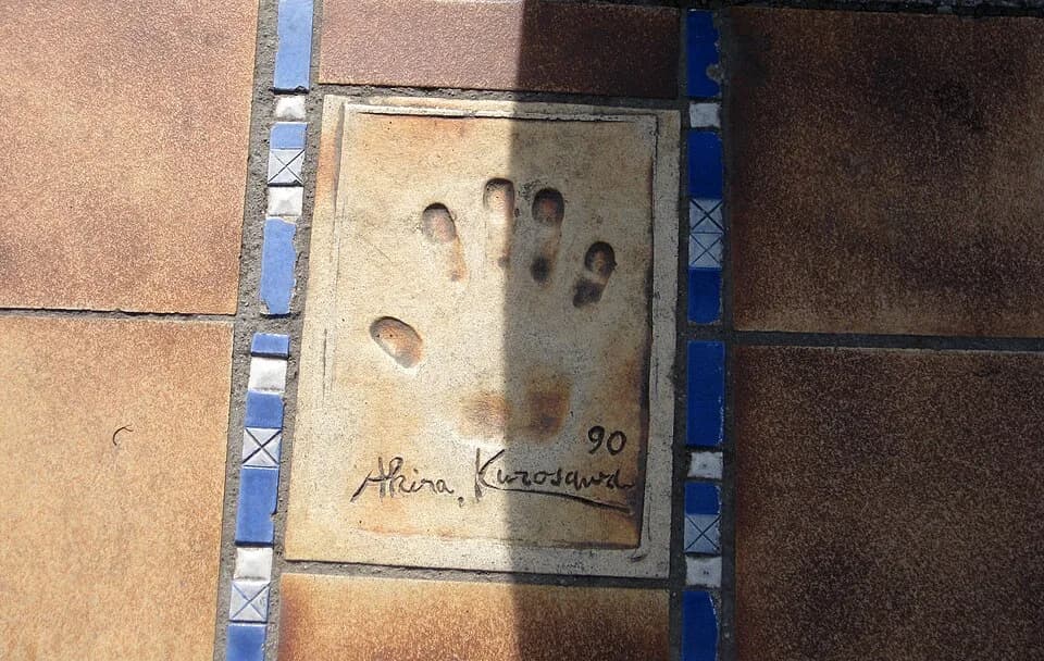 Akira Kurosawa - Akira Kurosawa - handprint in Cannes