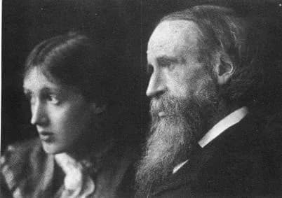 Virginia Woolf - Virginia Woolf with her father, Sir Leslie Stephen (1832-1904)