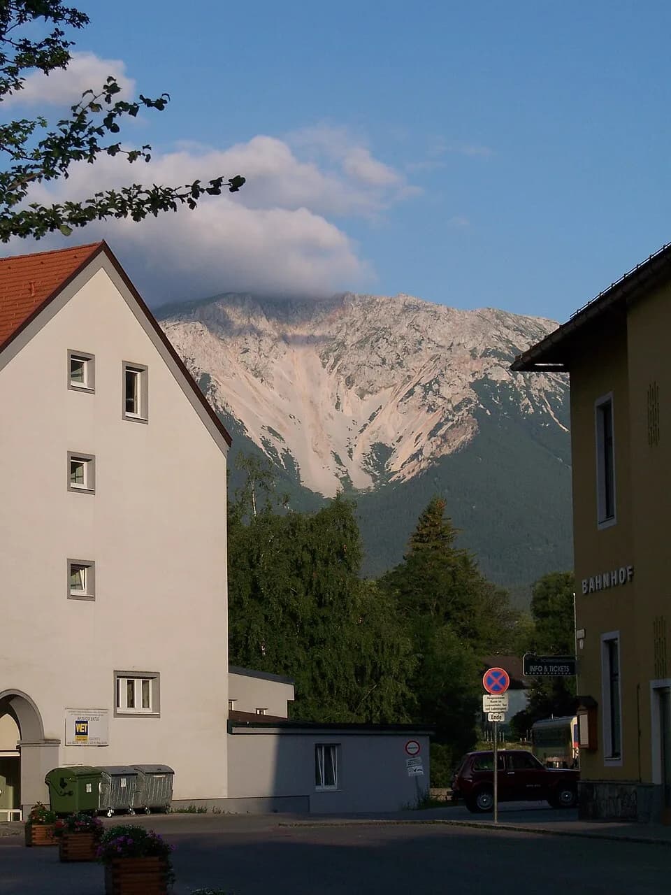 Ludwig Wittgenstein - View to mountain Schneeberg at Puchberg am Schneeberg