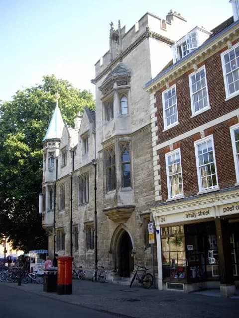 Ludwig Wittgenstein - Whewell's Court, Trinity College. Ludwig Wittgenstein's rooms were at the top of the tower on the other side. See Wittgenstein forum, accessed 12 September 2010.