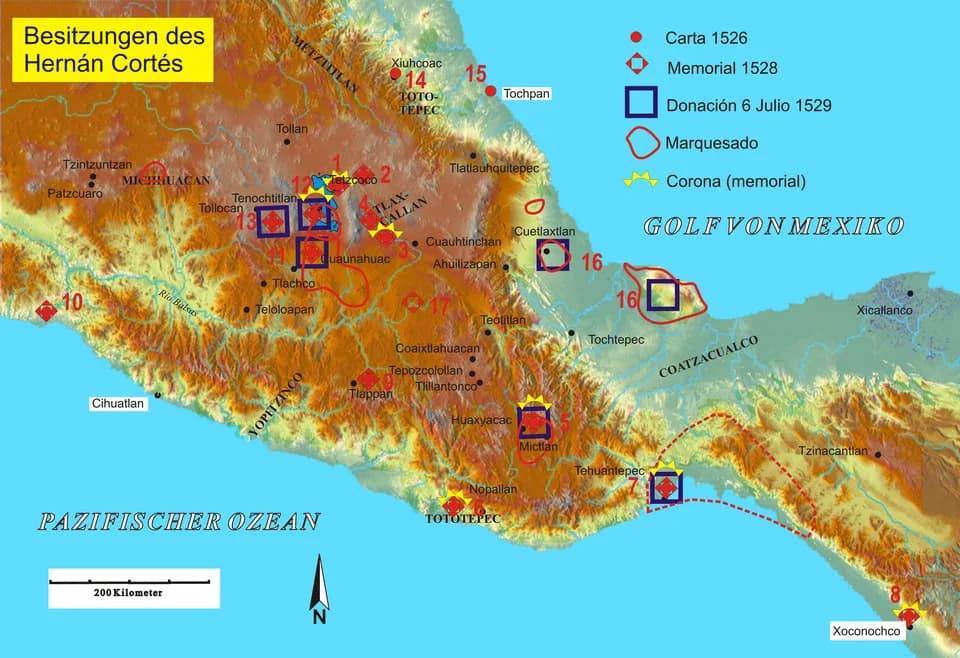 Hernán Cortés - Properties of Hernán Cortés