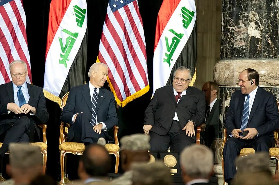 Saddam Hussein - Dec. 1, 2011, marks Iraq's Day of Commitment. The ceremony hosted by the Iraqi government at Al Faw Palace, in Baghdad, Iraq, would be the last of its kind as U.S. forces continue to 